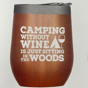 Rose Gold Insulated Wine Tumbler